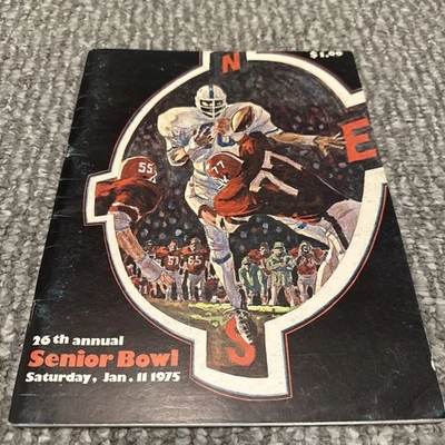 Senior Bowl 1975 Football Game Program Annual All-Star Mobile AL - WALTER PAYTON - Image 1 of 4