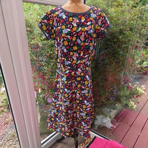 50er Jahre Vintage Style Kleid Gr. M Goodwood Revival 50s schönes Muster - Bild 1 von 7