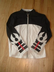 Chaqueta Jamie Sadock Cremallera Negra Blanca Roja L Gráfica Manga Larga Golf Llamativa - Imagen 1 de 6