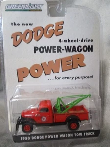 Greenlight Texaco 1947 Dodge Power Wagon Tow Truck 1:64 mit Gummireifen - Bild 1 von 4