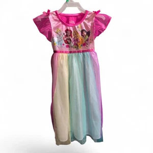 Disney Princesa Fantasía Fiesta Camisón Vestido Arco Iris 2T Ariel Cenicienta  - Imagen 1 de 4