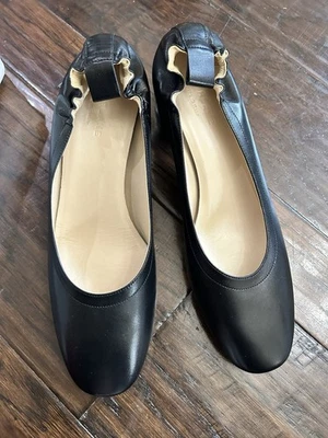 Tacón de día Everlane para mujer negro de cuero italiano talla 9,5 NUEVO EN CAJA ELEGANTE BUSINESS Foto 1 de 4