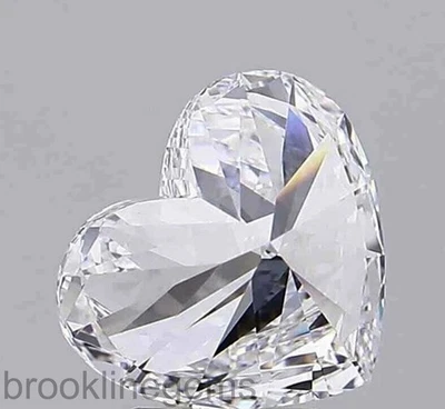 2.00Ct Heart Cut Lab Grown Diamond D Color VVS1 CVD Loose Certified 5ARB - Image 1 of 2