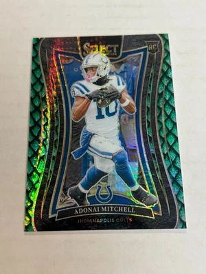 2024 PANINI SELECT ADONAI MITCHELL 28/81 DRAGON SCALE PRIZM ROOKIE COLTS SP GW1 Foto 1 de 2