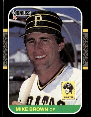 1987 Donruss Mike Brown Pittsburgh Pirates #168 - Image 1 of 2
