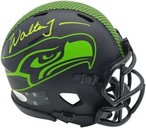 Walter Jones Signed Seattle Seahawks Eclipse Black Speed Mini Helmet JSA - Picture 1 of 8
