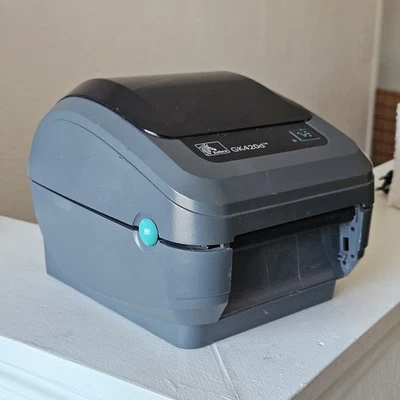 Zebra GK420D Thermal Label Printer Tested No Power Adapter Used Good Condition - Image 1 of 4