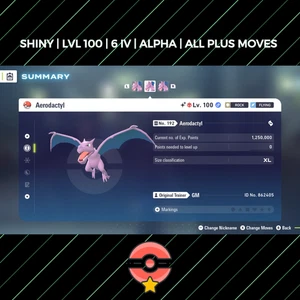 Aerodactyl | Shiny | LVL100 | 6IV | Alpha | Alle Plus Moves | Pokemon Legenden Z-A - Bild 1 von 4