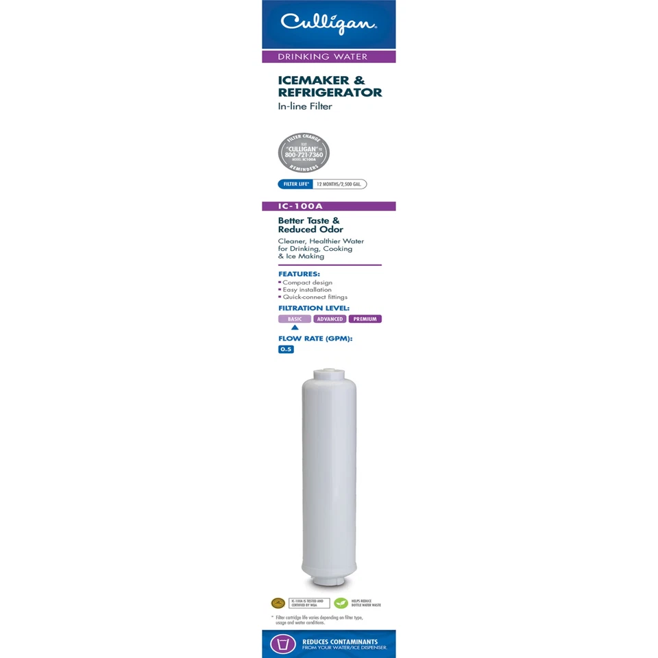 Culligan Icemarker/Refrigerator Filter For Culligan IC-100A - Image 1 of 1