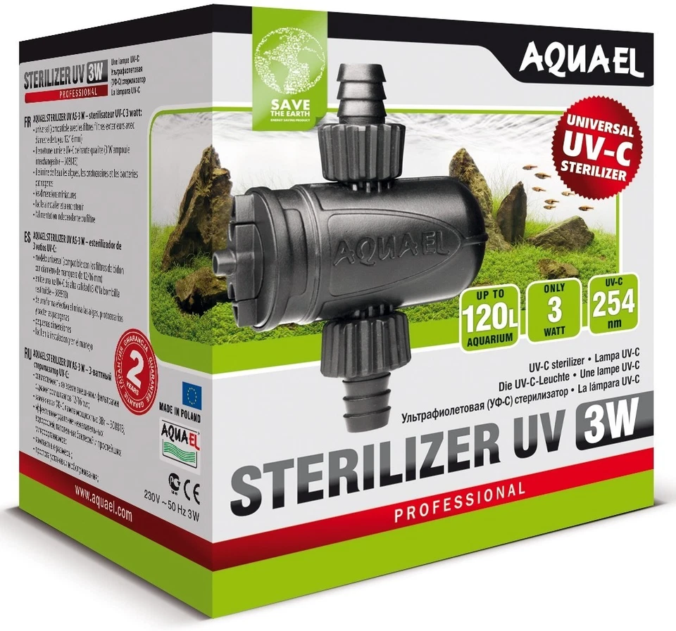 FILTRO AQUAEL MULTI UV 3W CONVERTIR MATA BACTERIAS ALGAS ACUARIO PECERA Foto 1 de 1