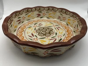 Temptations Old World Brown 9” Diameter Pie Plate Deep Dish PPP-SQ-796710 - Picture 1 of 10