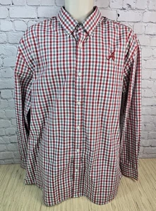 Cutter & Buck Alabama Crimson Tide Men's XL Plaid Oxford Button Collar Shirt - Picture 1 of 21