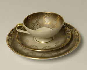 Vintage Rudolf Wachter Rwr Bavaria Porcelain Tea Cup & Saucer Plate - Picture 1 of 7