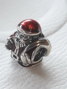 Pandora Christmas Red Enamel Mr. Santa Claus Charm ALE S925 - Picture 1 of 4