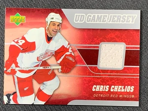Chris Chelios J-CC Red Wings UD Game Jersey  NHL Upper Deck 2006 - Imagen 1 de 4