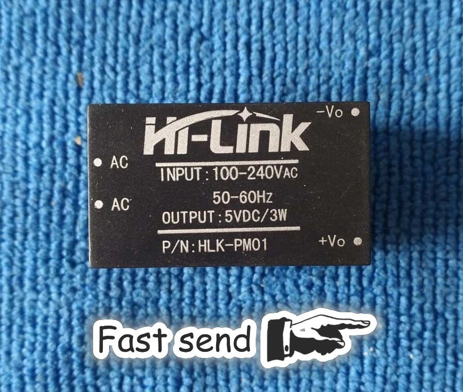 Módulo de fuente de alimentación HLK-PM01 AC-DC 220V a 5V 3W Buck reductora convertible Foto 1 de 1