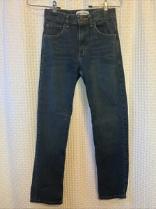 Wrangler Boys Denim Jeans Size 12 Slim Classic Straight Adjustable Waist E10 - Picture 1 of 6