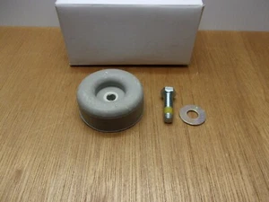 2-1/2" X 1" Gray Rubber Universal Bumper Foot & 3/8-16 Bolt With Loctite Patch - Picture 1 of 7