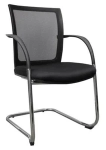 JET Mesh Back Visitor Office Waiting Reception Room Chair with Arms - Picture 1 of 2