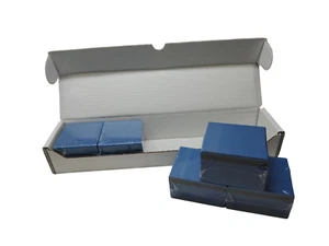 500 Bristol Blank ID Cards w/ Magnetic Strip (PVC Med-Blue) CR80 .030 8030-MB-3H - Afbeelding 1 van 10