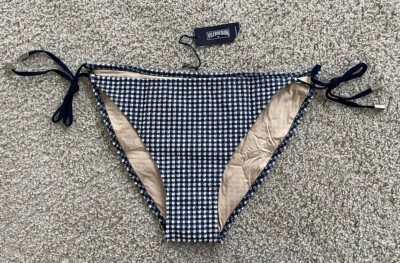 Nuevo BIKINI VILEBREQUIN PARTE INFERIOR CUADROS AZUL Y BLANCO - MUJER - US 38 Foto 1 de 4