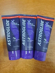3 Pack: Astroglide X Premium Silicone Gel Lube Waterproof (Exp 4/27) 1752-R6P7 - Picture 1 of 5