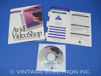 Vintage Apple Macintosh AVID VIDEOSHOP Software - Version 3.0 - CD-ROM - 1995 - Image 1 of 4