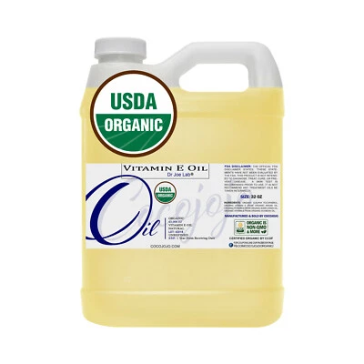 Aceite de Vitamina E USDA Orgánico para Cabello Rostro Piel Hidratante a Granel No OGM Foto 1 de 4