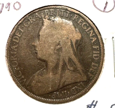Great Britain 1896 penny KM 790 (1) - Image 1 of 2