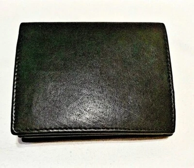 Leather Wallet | Real Leather | Black | Cards | Coins | Money | Men's Wallet  - Image 1 of 4