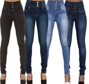 2X Women Jeans Denim Trousers 2 PAIRS, Blue & Black Colours ; Brand New. - Picture 1 of 8