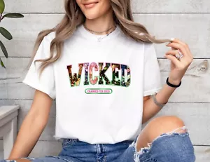 Wicked Changed For Good Comfort Farben Shirt, Defy Gravity Broomstick Zauberstab - Bild 1 von 7