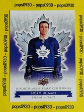 Norm Ullman, 2017 Toronto Maple Leafs, Centennial Edition, #41