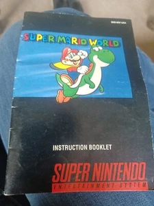 Super Mario World (Nintendo SNES, 1992) Manual Only - Picture 1 of 2