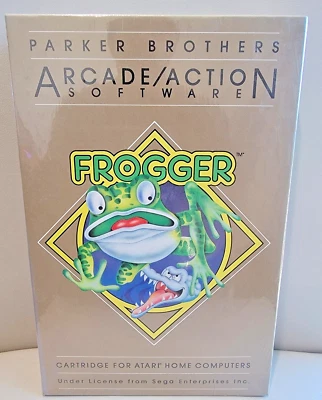 Frogger by Parker Brothers; Atari 400/800 Cartridge/Manual CIB - Image 1 of 4