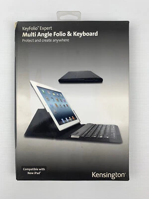 Kensington KeyFolio Expert Multi Angle Folio Keyboard iPad 2 3rd 4th Gen - Black - Image 1 of 4
