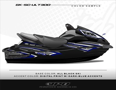 Kit de gráficos de diseño IPD SC para Kawasaki Ultra 300 y 310 Foto 1 de 4