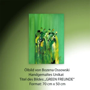 Unikat Moderne Malerei Abstrakt Öl auf Leinwand Bild Kunst von Bozena Ossowski - Bild 1 von 13