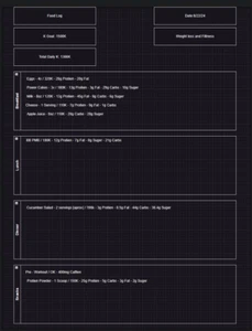 Custom Made PDF Files (Maintenance Logs, Food Logs, Journal Layouts) - Picture 1 of 3