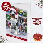 Große Dane Hund Grußkarten und Notizkarten mit Umschlägen Weihnachten Neu mit Etikett
