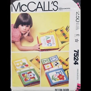 Vintage McCall's Kinder Soft Book Bastelmuster #7524 UNGESCHNITTEN - Bild 1 von 4