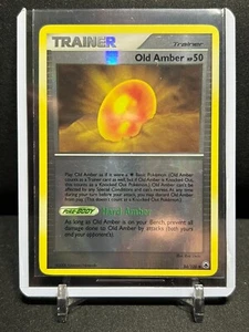 Old Amber 84/100 Reverse Holo Pokémon 2008 Majestic Dawn MP - Picture 1 of 1