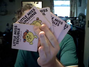 SET OF 5 LITTLE MISS HARDBACKS ROGER HARGREAVES CHRISTMAS SAVE THE £££S - Picture 1 of 2