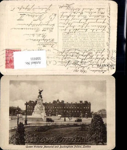 559111,England London Queen Victoria Memorial and Buckingham Palace Automobile - Bild 1 von 1