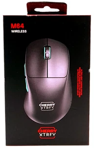 CHERRY XTRFY M64 Wireless, Ultralight Cordless Gaming Mouse, 2.4 GHz RF - Picture 1 of 2