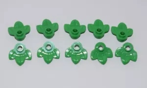 10 Nuevas Placas de Lego 1 x 1 con 3 Hojas de Plantas (32607) Follaje Árbol Verde Arbusto - Imagen 1 de 1