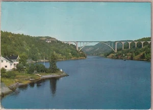 Ansichtskarte Berg i Østfold - Svinesund - Svinesundbrücke - Svinesundsbrua 1968 - Bild 1 von 2