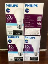 Phillips 60W 8W LED Daylight 4pk