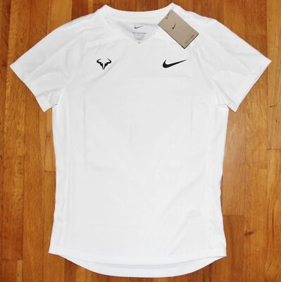 Camisa Tenis Nike Court Dri-Fit ADV Rafa Manga Corta Hombres S Blanca DD8540-100 Foto 1 de 4