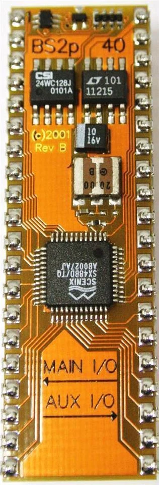 Parallax BS2p IC, 40 Pin BASIC STAMP, Microcontroller Electronics Project Atom - Image 1 of 1